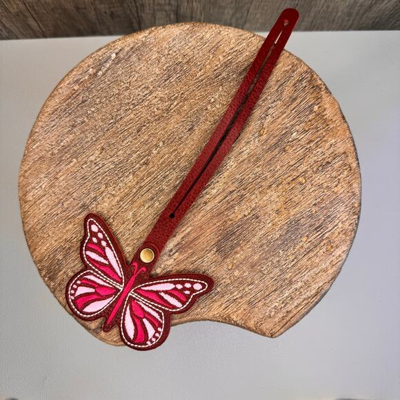 Portland Leather CHILI RED Butterfly Charm FAST SHIP Monarca Charm NEW FAST SHIP - Picture 3 of 6